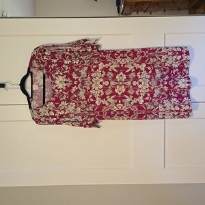 Kaileigh Dress Knee Length with Open Shoulder Short Sleeves Ladies Size Large